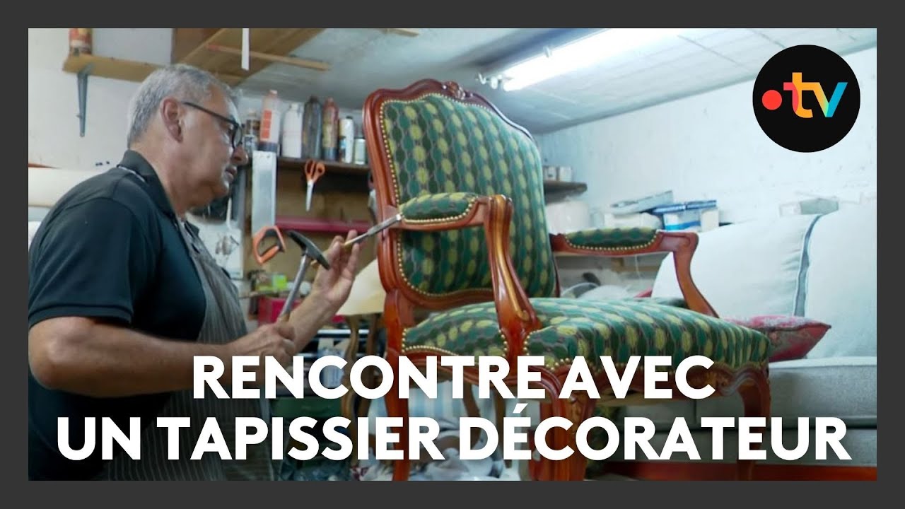Serge est tapissier décorateur depuis plus de 30 ans : un métier toujours d'actualité
