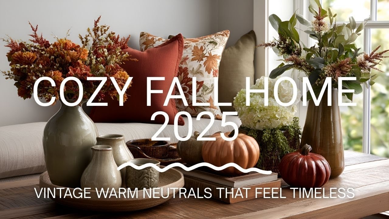 25 Ways to Style Your Home | Vintage Warm Neutral Fall Decor Ideas 2025 🍂 Cozy Autumn Inspiration