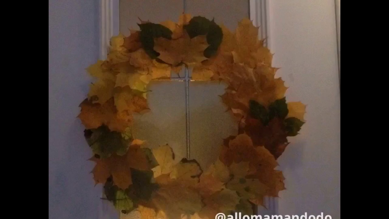 Couronne d'automne DIY déco facile pour les enfants!