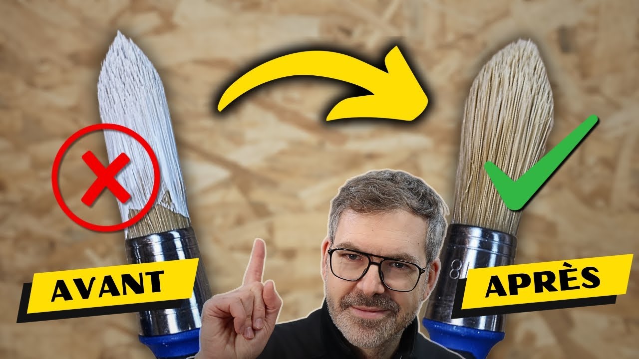 Comment nettoyer un pinceau, même durci ?