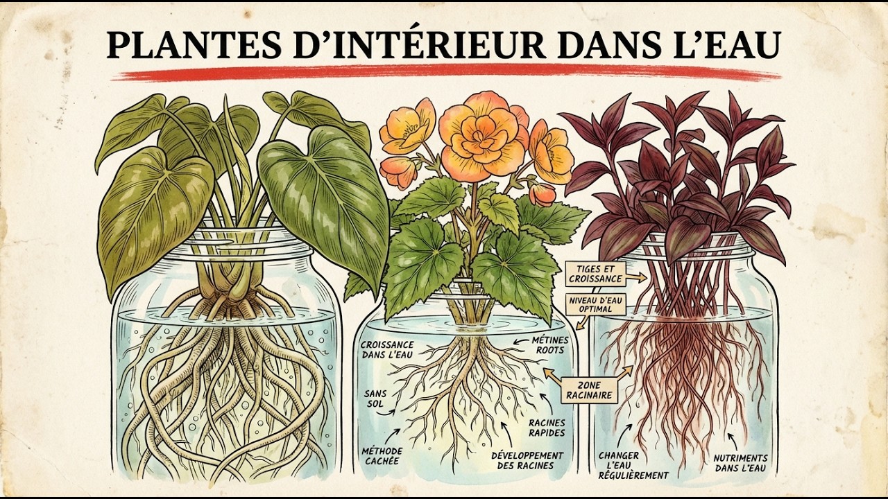 20 plantes d’intérieur qui développent des racines rapidement dans l’eau (sans terre)