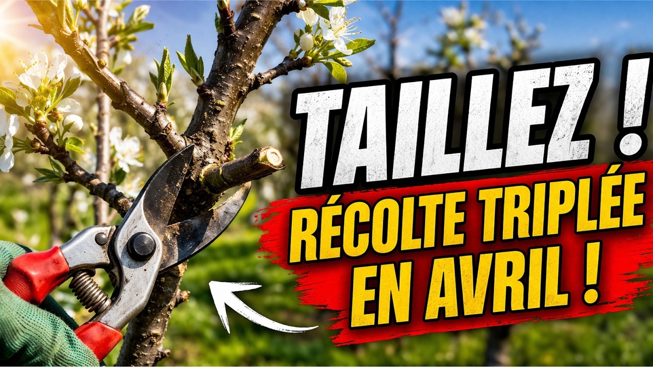 Le secret d'avril : sept arbres fruitiers à tailler MAINTENANT pour tripler votre récolte !