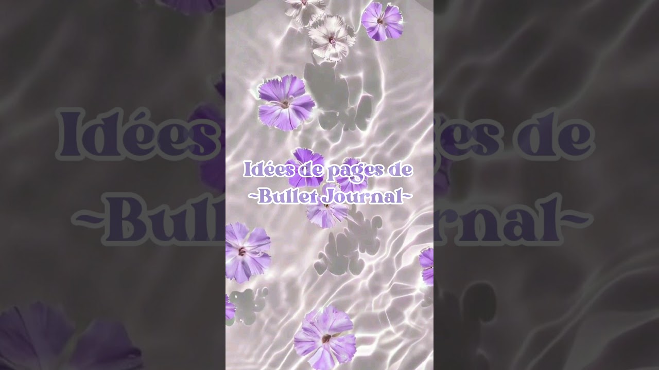 Idées de pages de Bullet Journal 💕✨