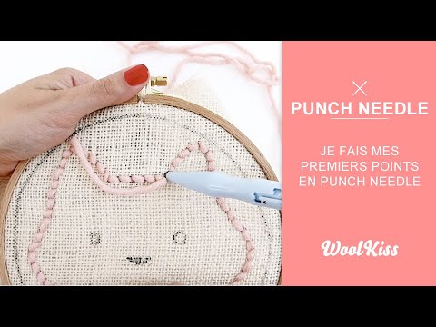#PunchNeedle (3/9) : Je fais mes premiers points en Punch Needle