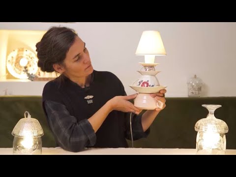 Extrait : cours vidéo, fabriquer et électrifier une lampe 100% récup’