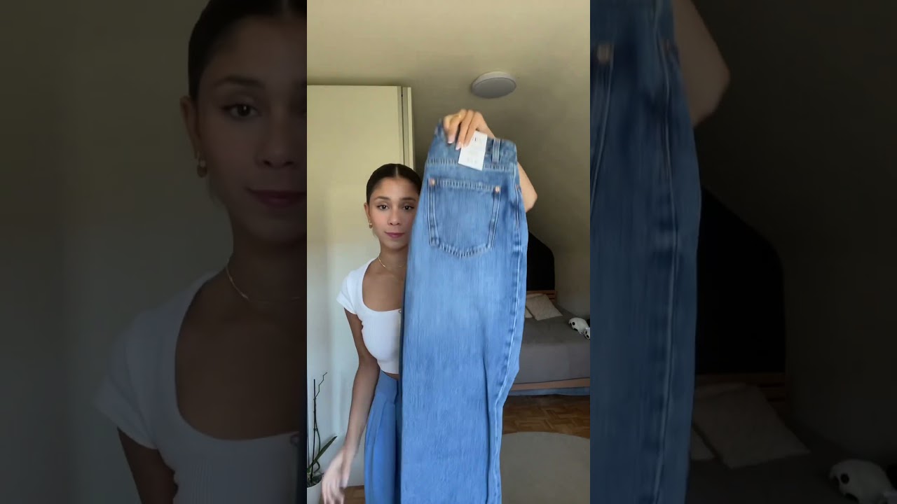 j’ai trouve le jeans parfait pour cet automne #zarahaul #zara #fashion #autumnhaul #shortsoutfit