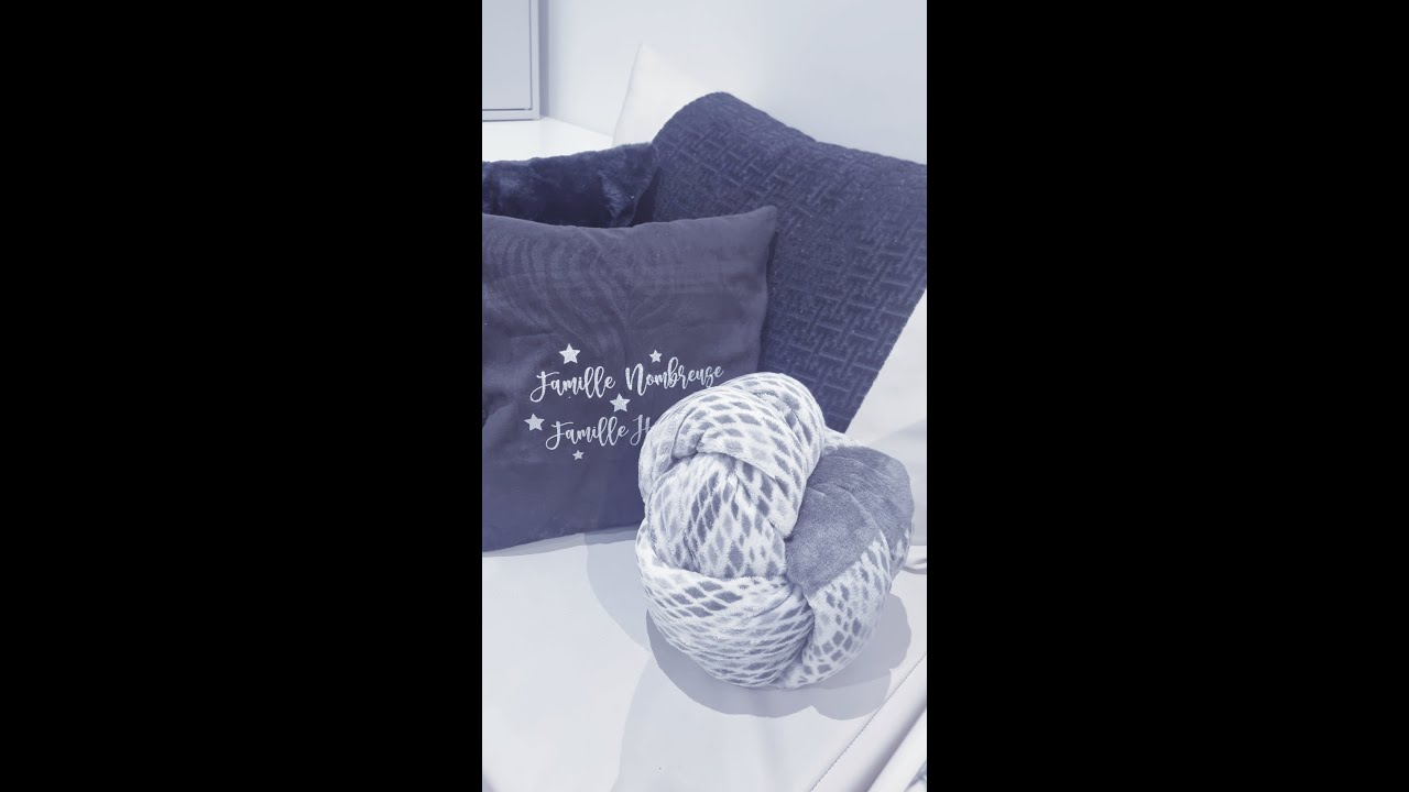 Fabrique ton coussin nœud en 2 temps trois mouvements