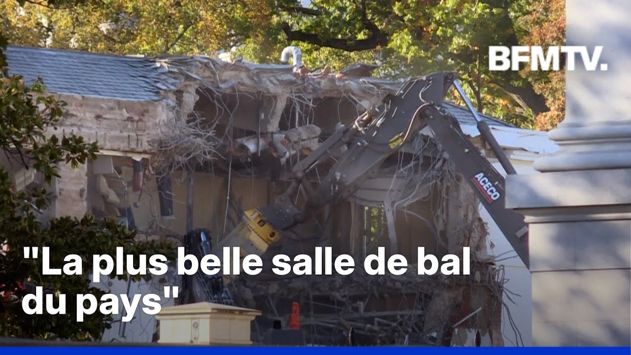 Donald Trump détruit une aile de la Maison Blanche pour construire une salle de bal