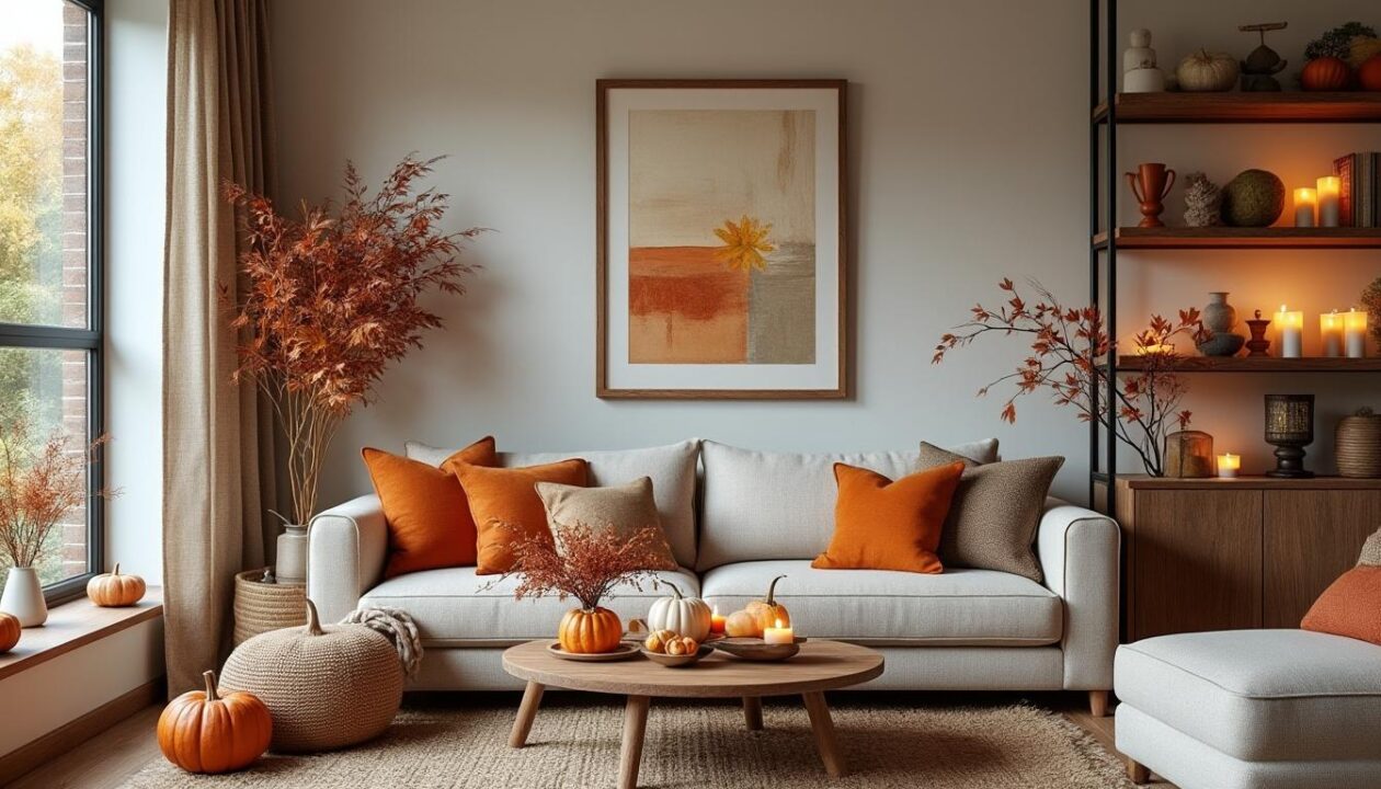 découvrez comment l'automne est la saison parfaite pour renouveler et personnaliser votre décoration intérieure avec des couleurs chaudes et des textures réconfortantes.