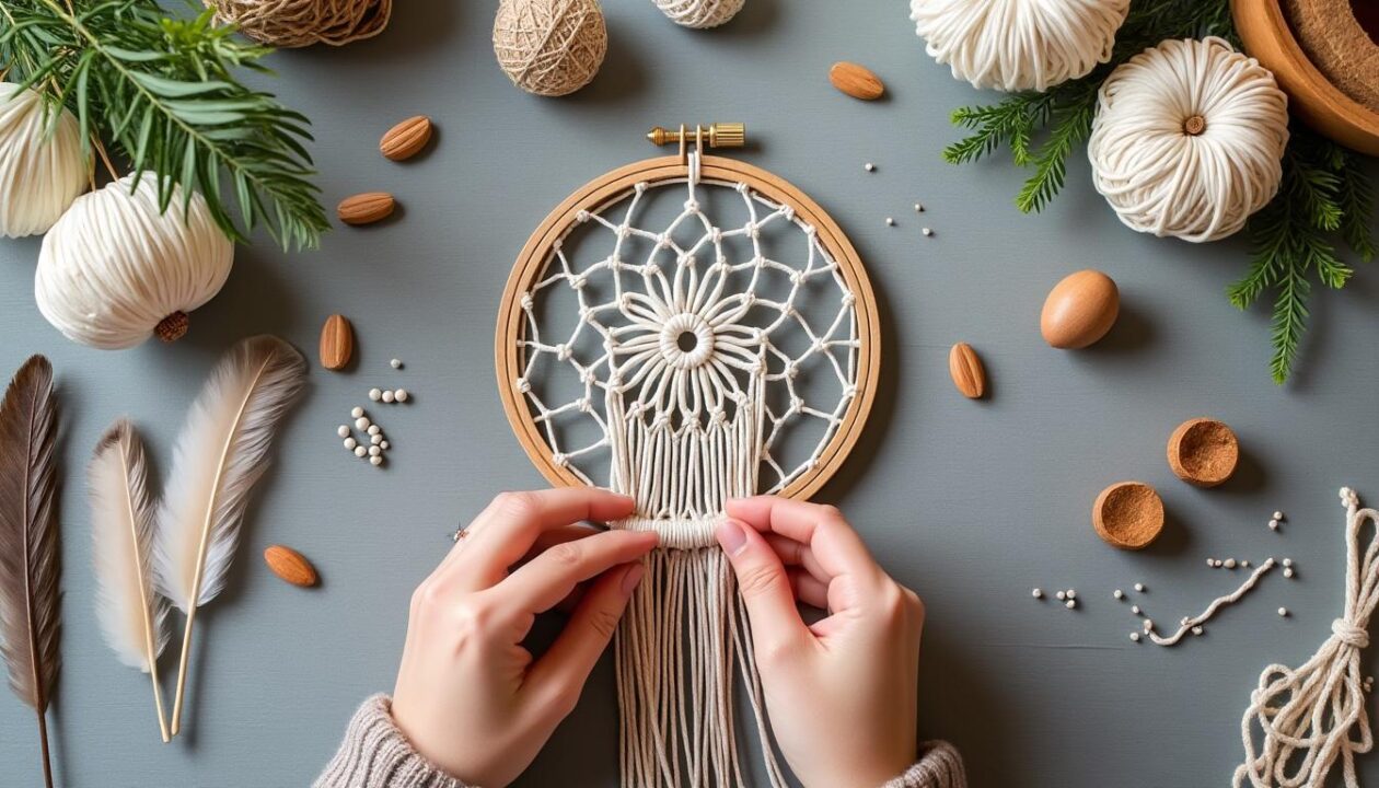 apprenez à créer un attrape-rêves en macramé facilement grâce à notre guide étape par étape, parfait pour les débutants souhaitant décorer leur intérieur avec une touche artisanale.