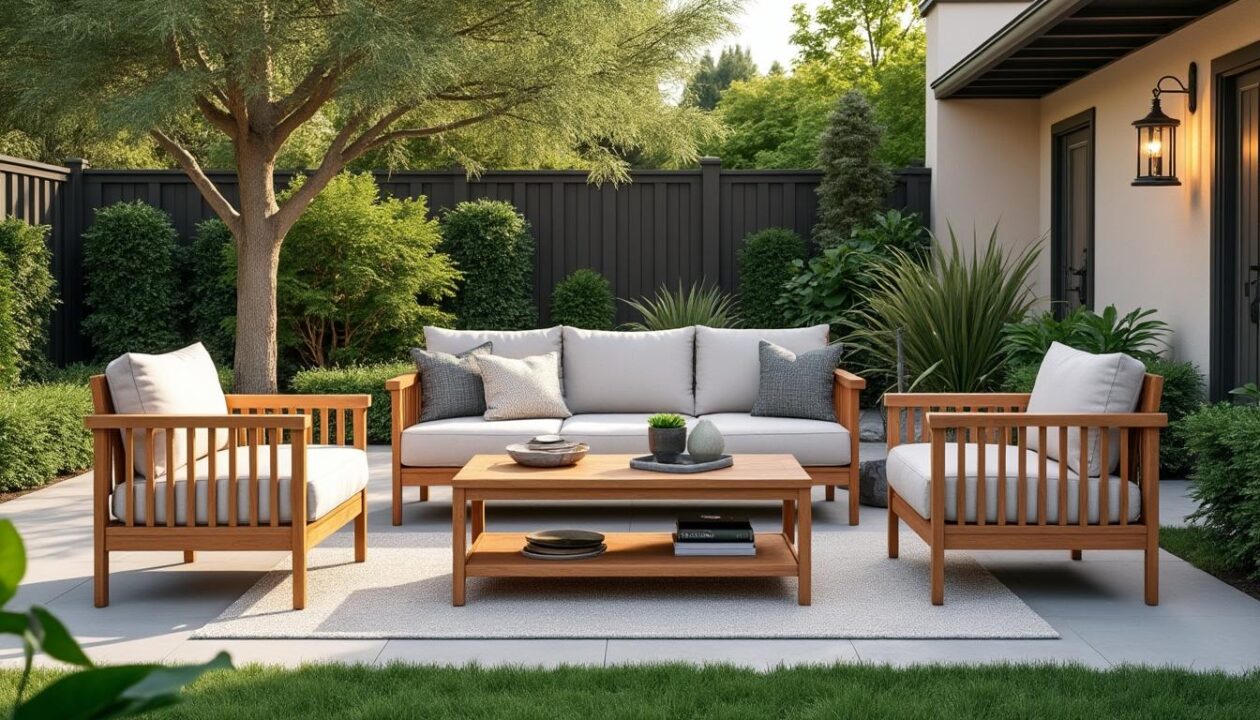 découvrez ce salon de jardin au rapport qualité-prix exceptionnel, alliant confort, style et durabilité, qui séduit par son allure et son prix imbattable.