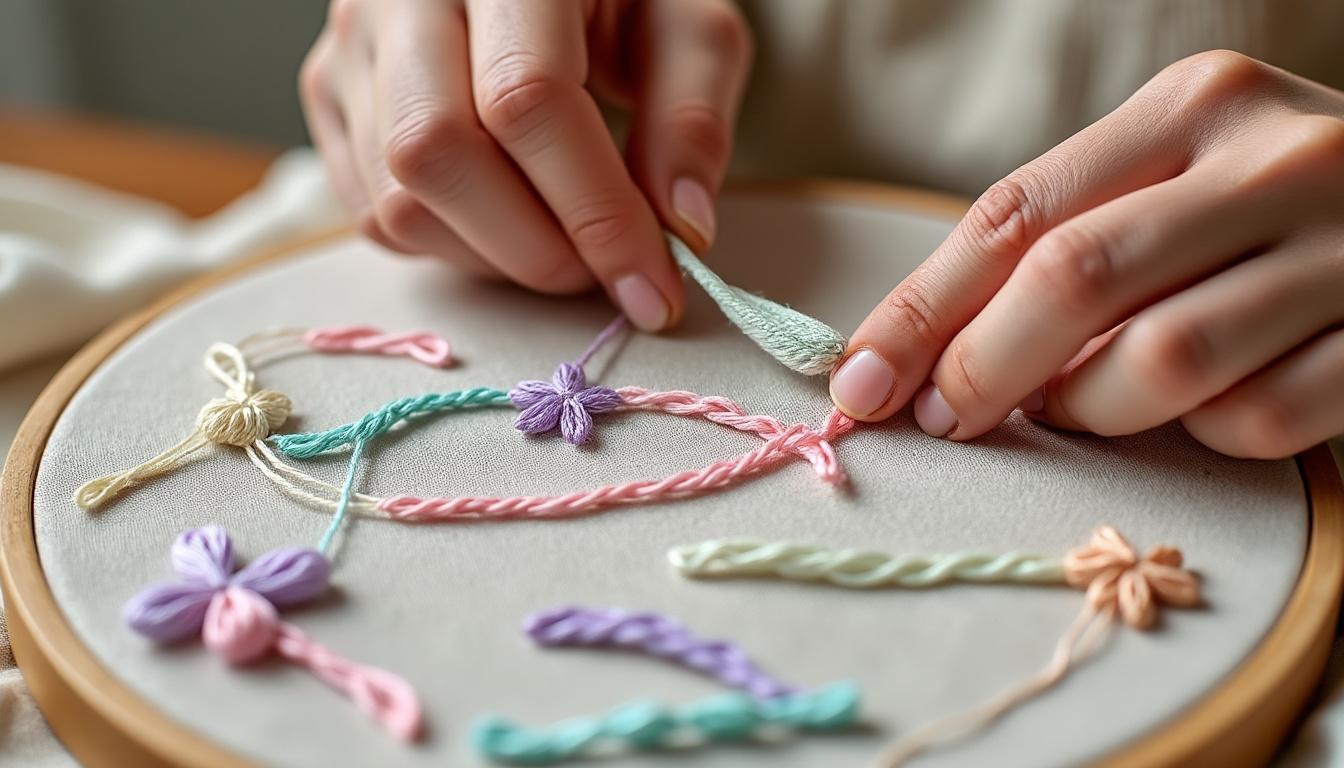 découvrez les points de base en broderie traditionnelle et apprenez à les maîtriser facilement grâce à notre guide complet, idéal pour débutants et passionnés.